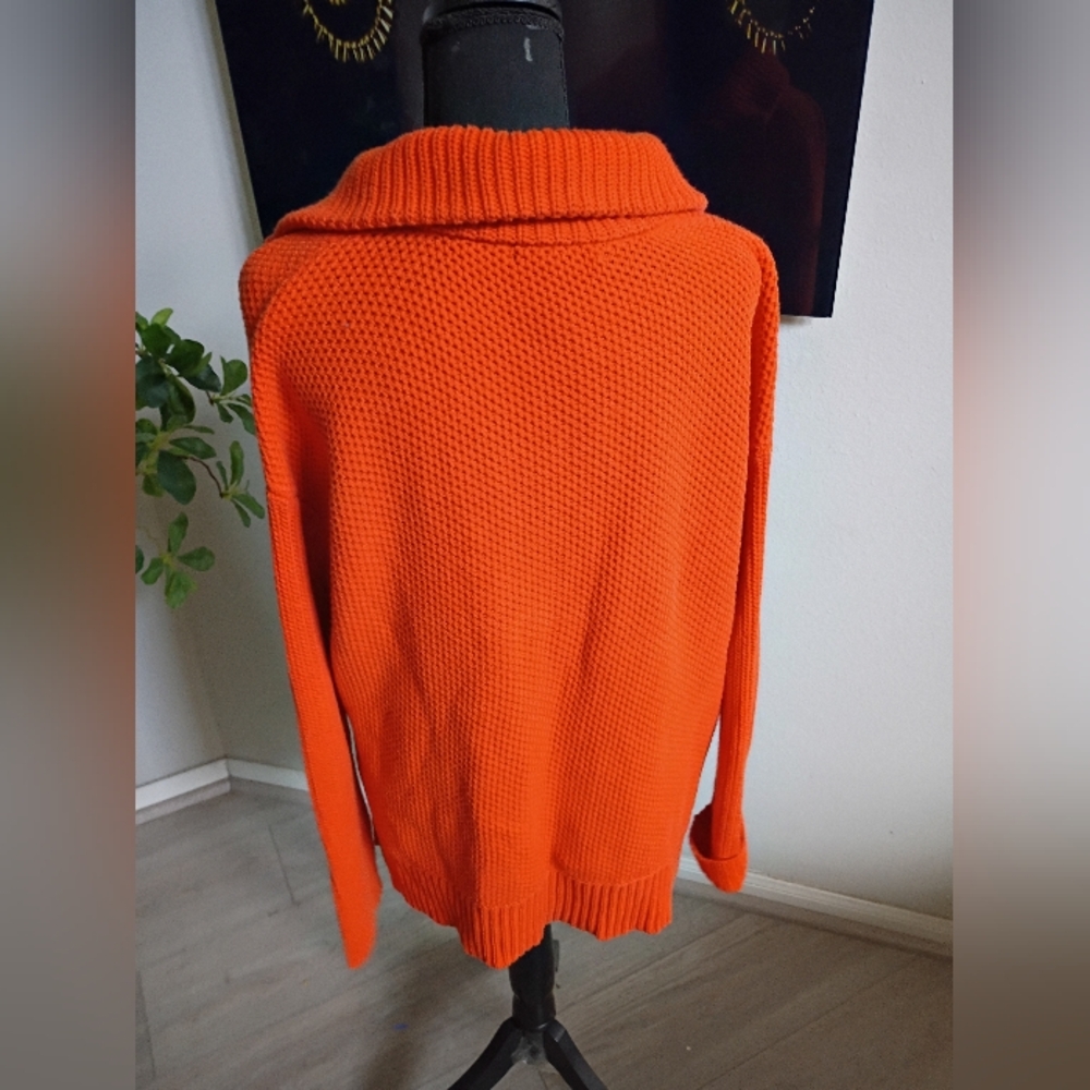 Ralph Lauren Women's Orange Vintage Sweater Size Large - Picture 14 of 14